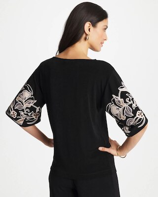 Travelers™ Border Kimono Sleeve Top click to view larger image.