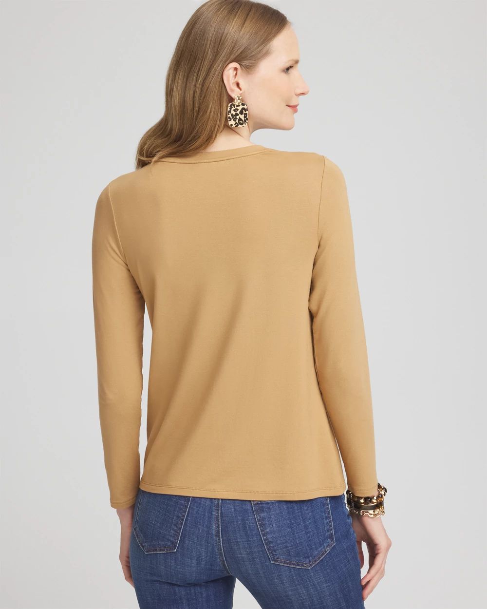 Touch of Cool™ Embellished Leopard Layering Tee