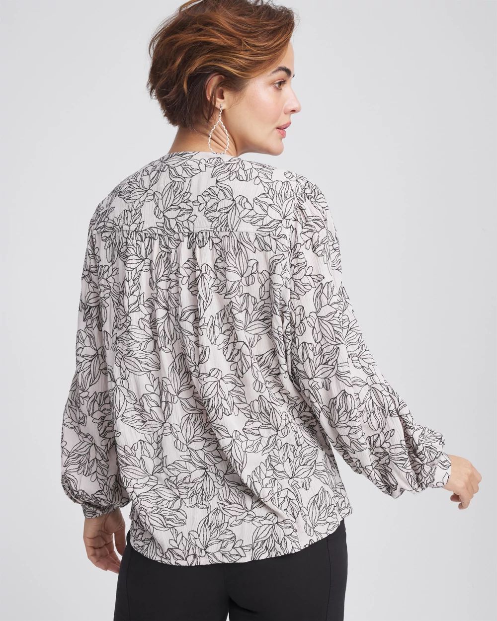 Crepe Embroidered Blouse