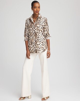 No Iron™ Animal Print Shirt click to view larger image.
