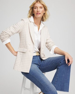 Textured Knit Blazer click to view larger image.