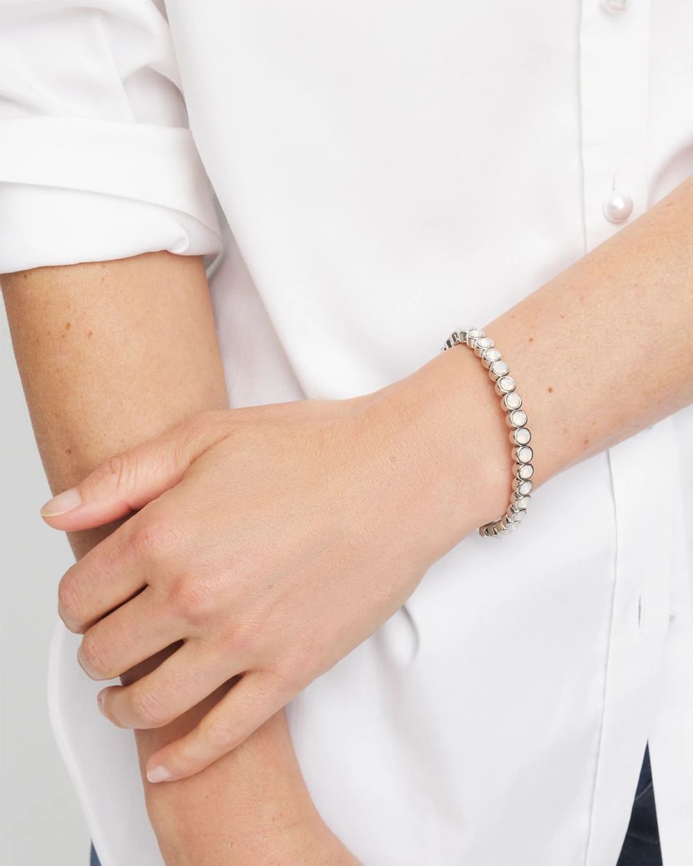 Shiny Round Stretch Bracelet click to view larger image.