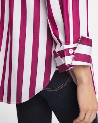 No Iron™ Stretch Striped Shirt click to view larger image.