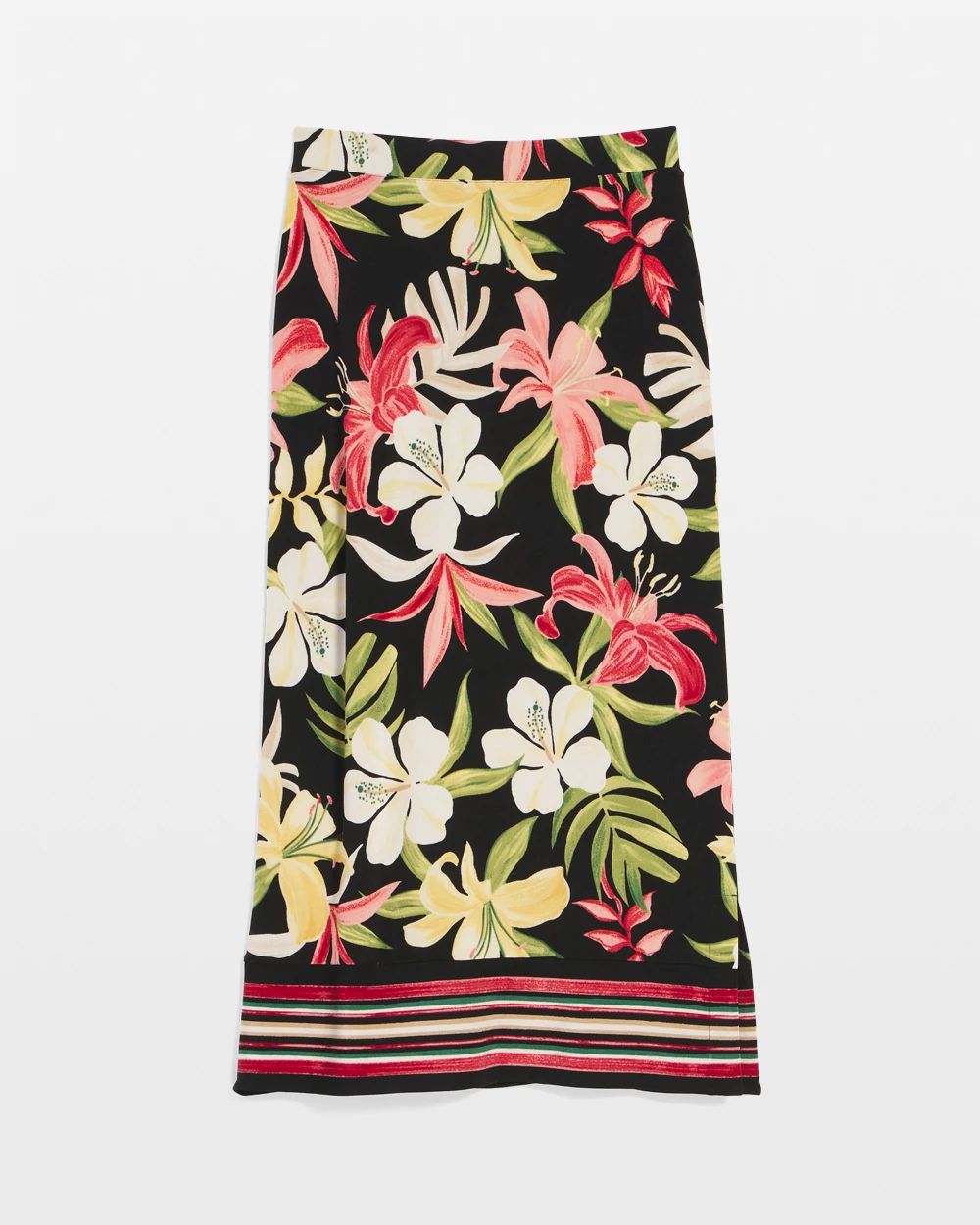 Travelers™ Tropical-Lily Midi Skirt