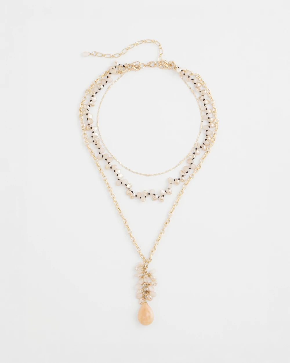 Convertible Rose Quartz Pendant Necklace