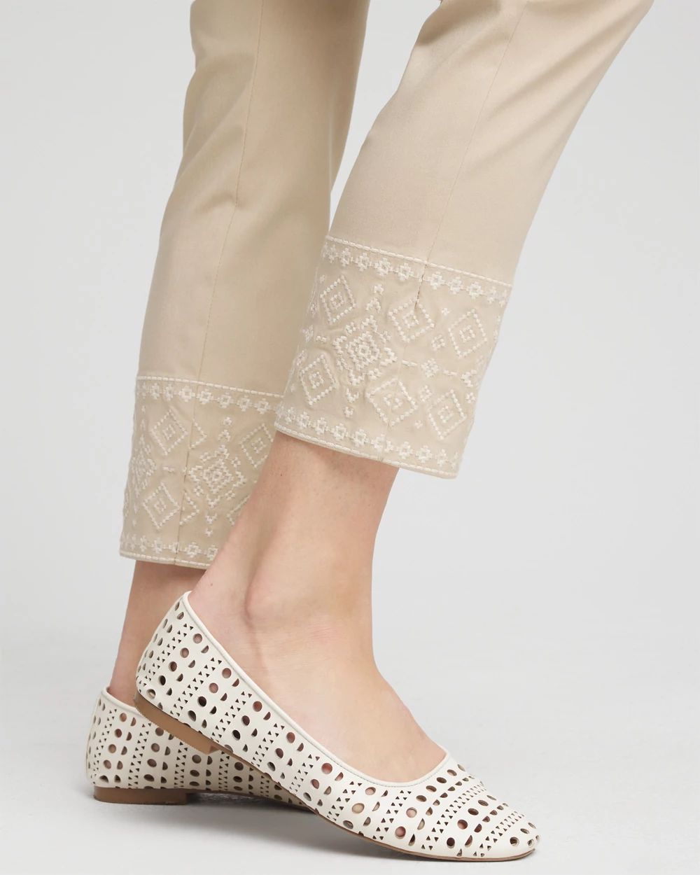 Brigitte™ Embroidered  Ankle Pants click to view larger image.
