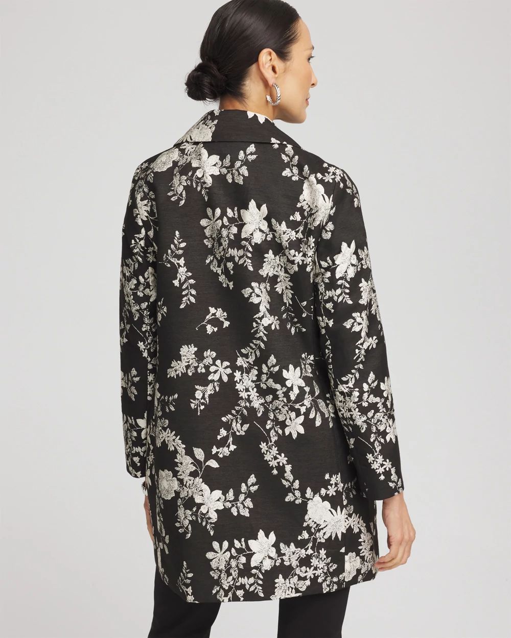 Petite Floral Jacquard Topper