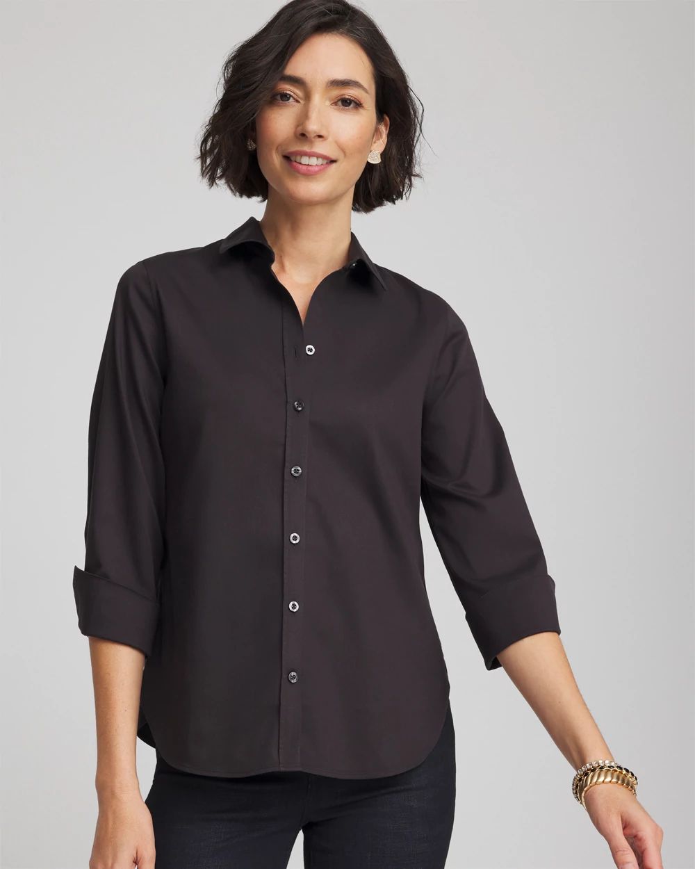 No Iron™ Stretch-Sateen Shirt