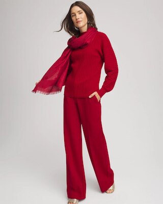 Metallic Ribbed Pullover click to view larger image.