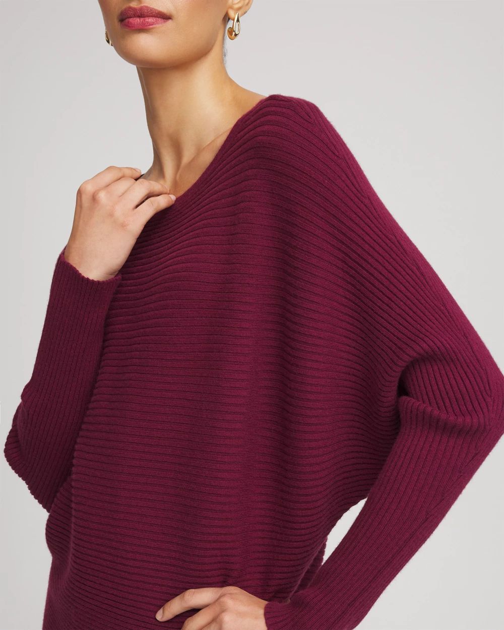Cashmere-Blend Boatneck Sweater