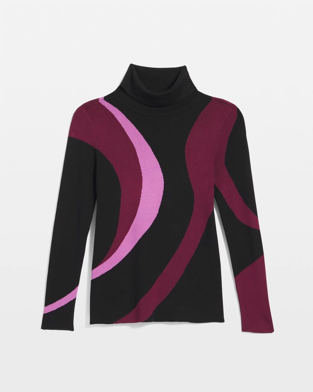 Ella Turtleneck Intarsia Sweater