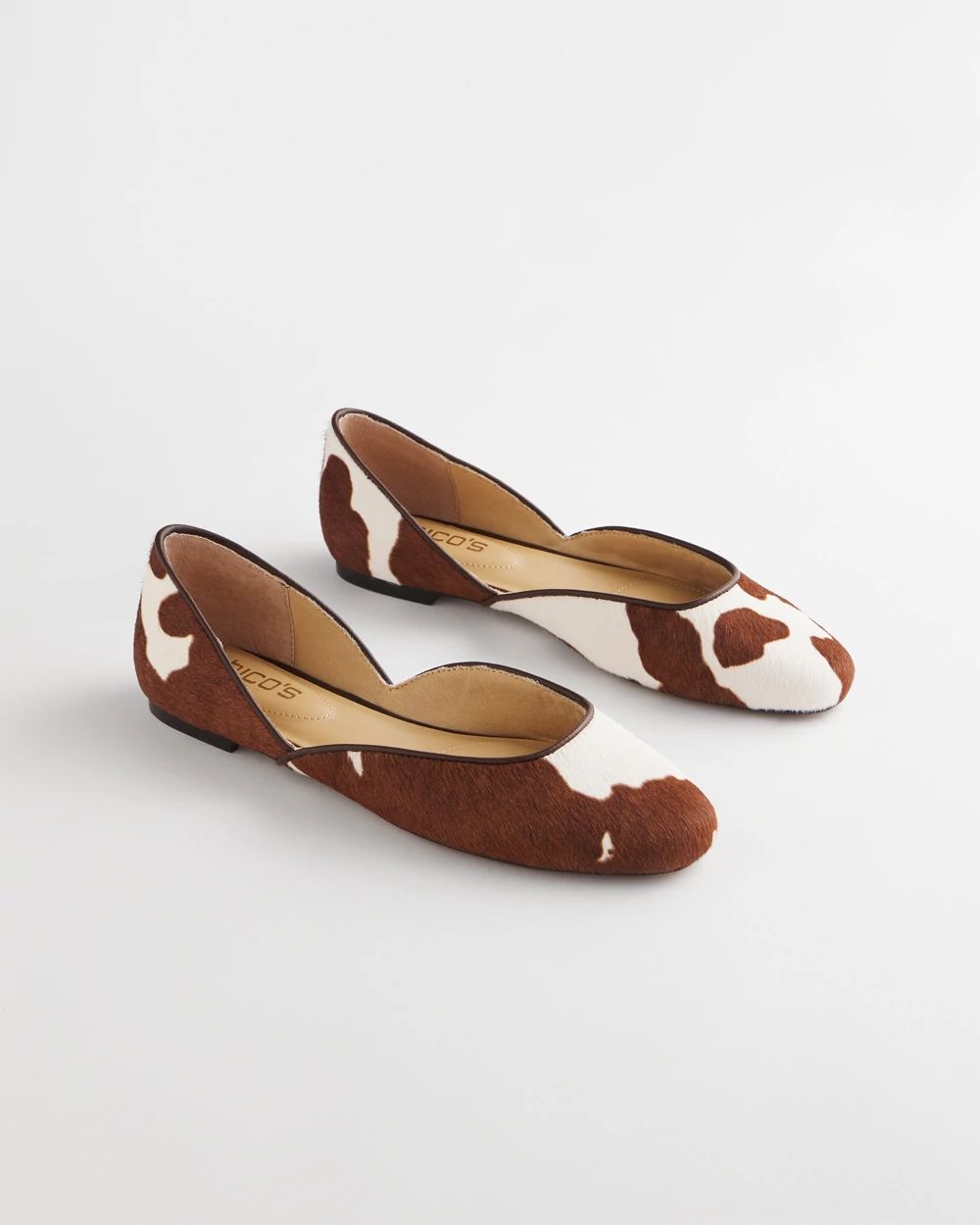Sophie Pony Haircalf Leather Flats