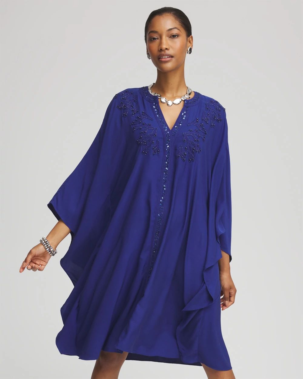 Embellished Kaftan Dress