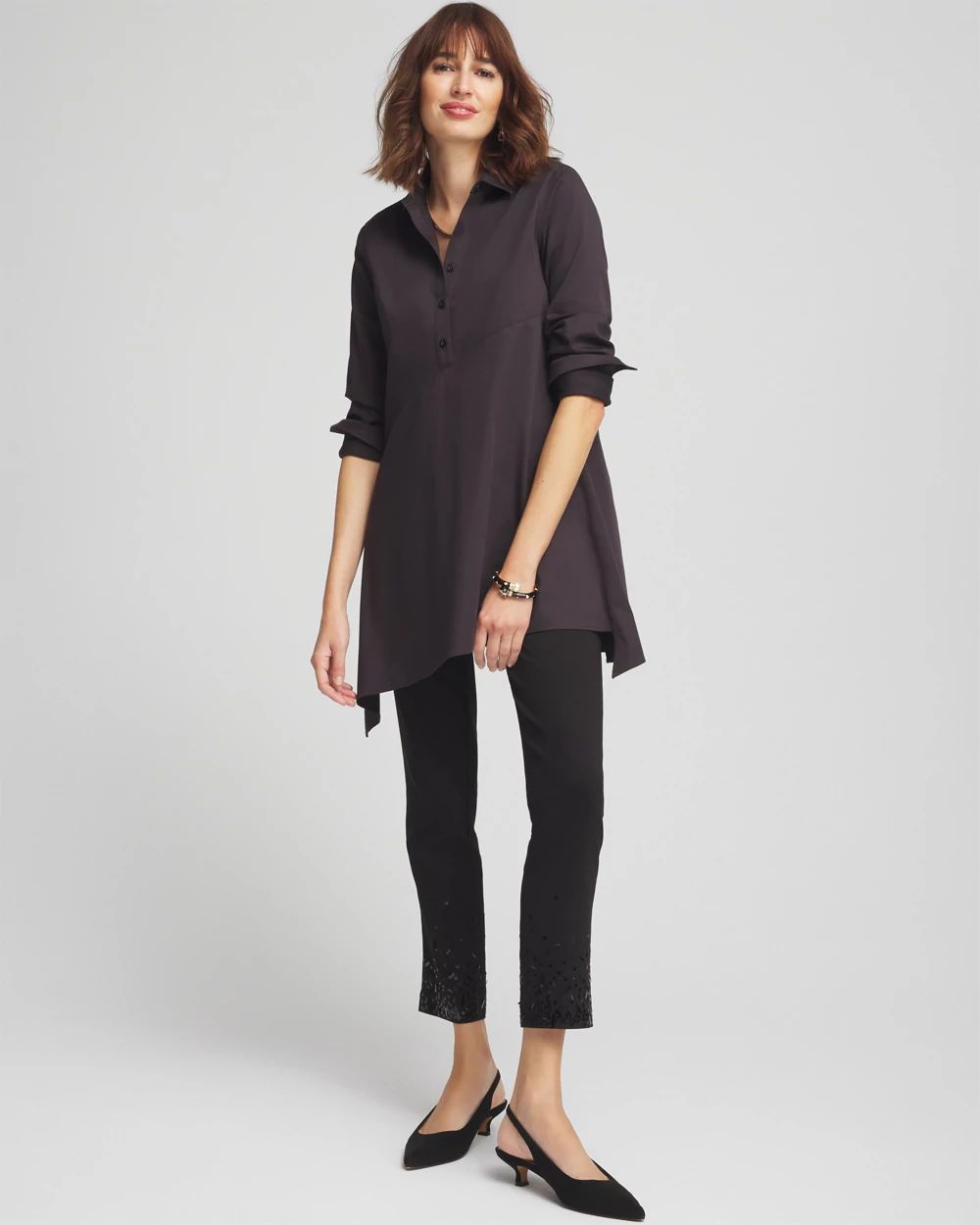No Iron™ Stretch Asymmetrical Tunic