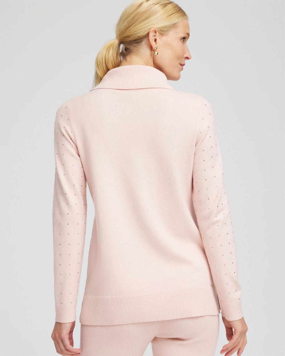 Zenergy® Luxe Diamante Cowlneck Tunic