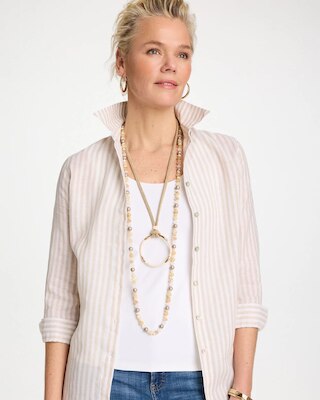 Large Open Pendant Necklace click to view larger image.