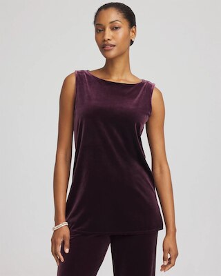 Travelers™ Velvet Side-Slit Tank