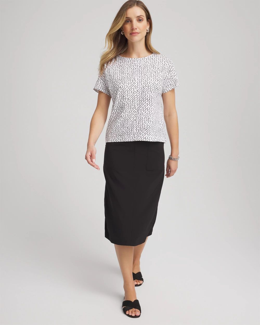 Zenergy® UPF Geo-Print Dolman Top