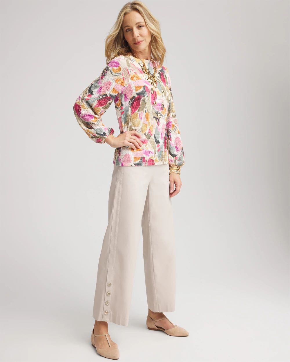 Brigitte™ Cropped Wide-Leg Pants