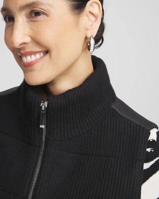 Zenergy® Luxe Ribbed-Knit Puffer Vest click to view larger image.