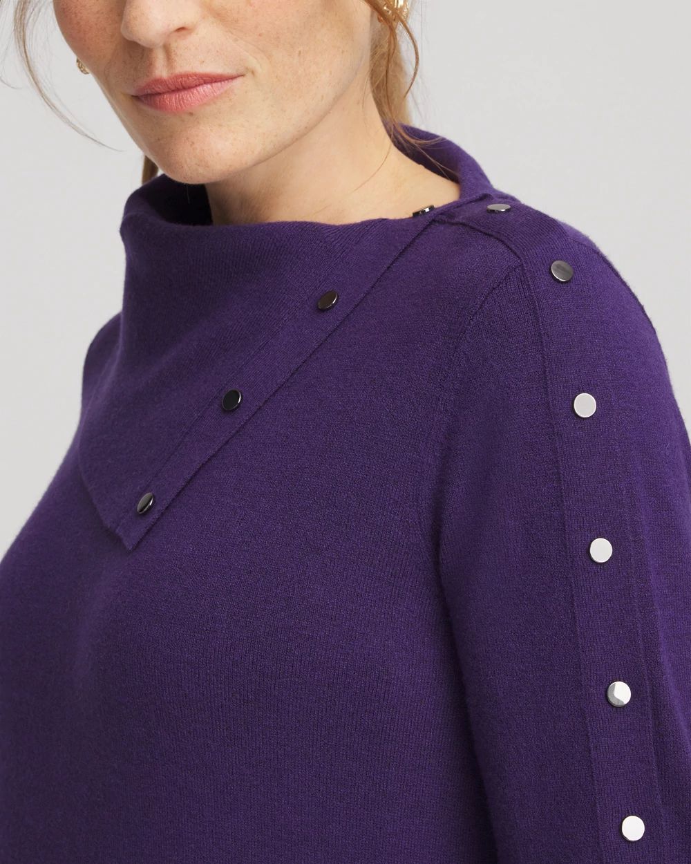 Zenergy® Luxe Envelope Neck Sweater click to view larger image.