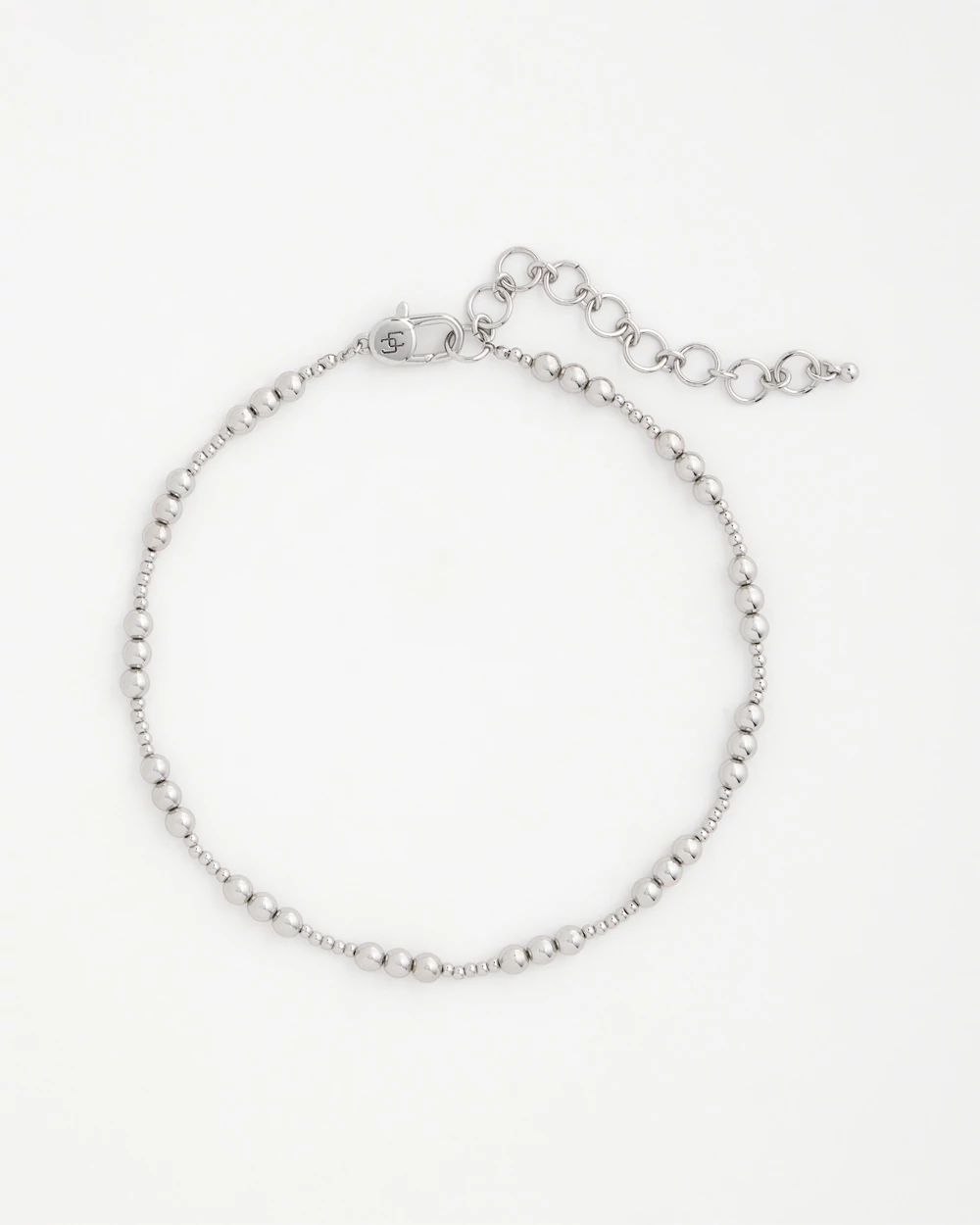 Silvertone Beaded Necklace