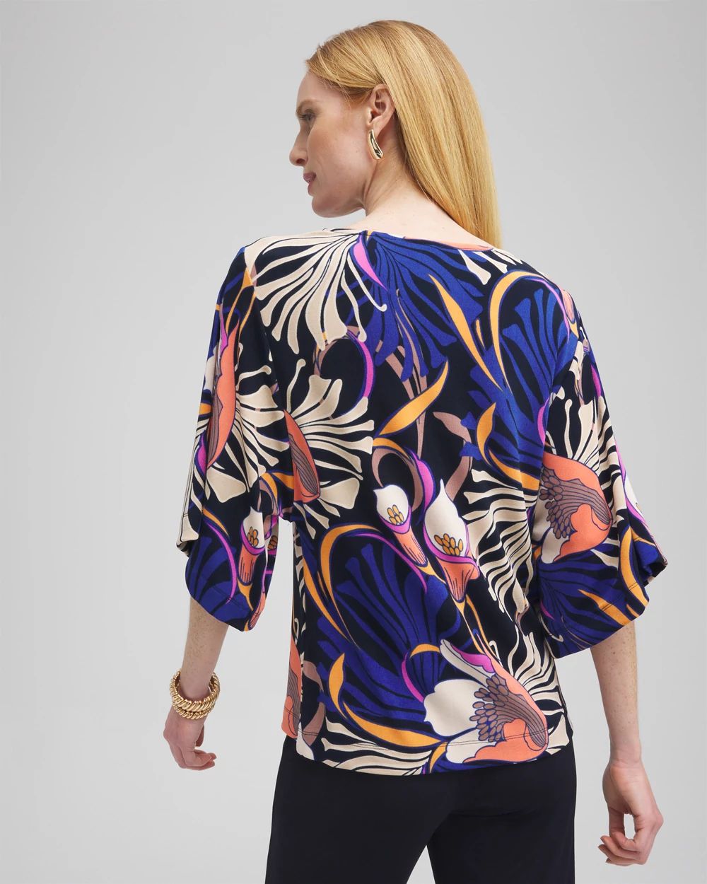 Travelers™ Floral Kimono Sleeve Top