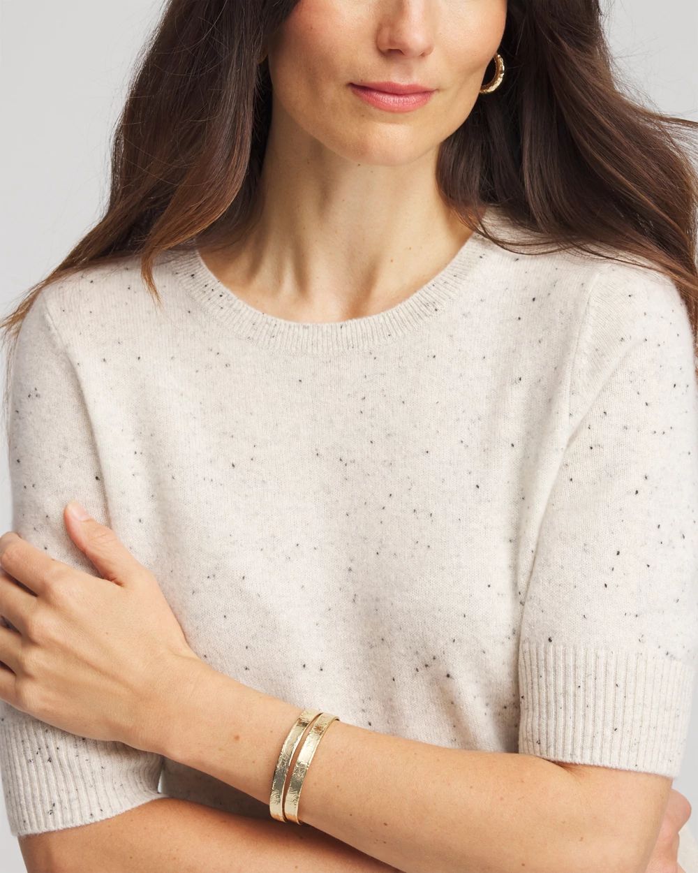 Crewneck Cashmere Pullover Sweater click to view larger image.