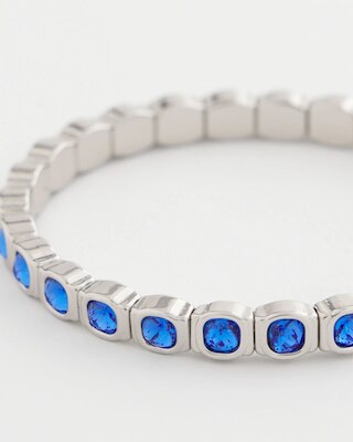 Small Faceted Stretch Bracelet click to view larger image.