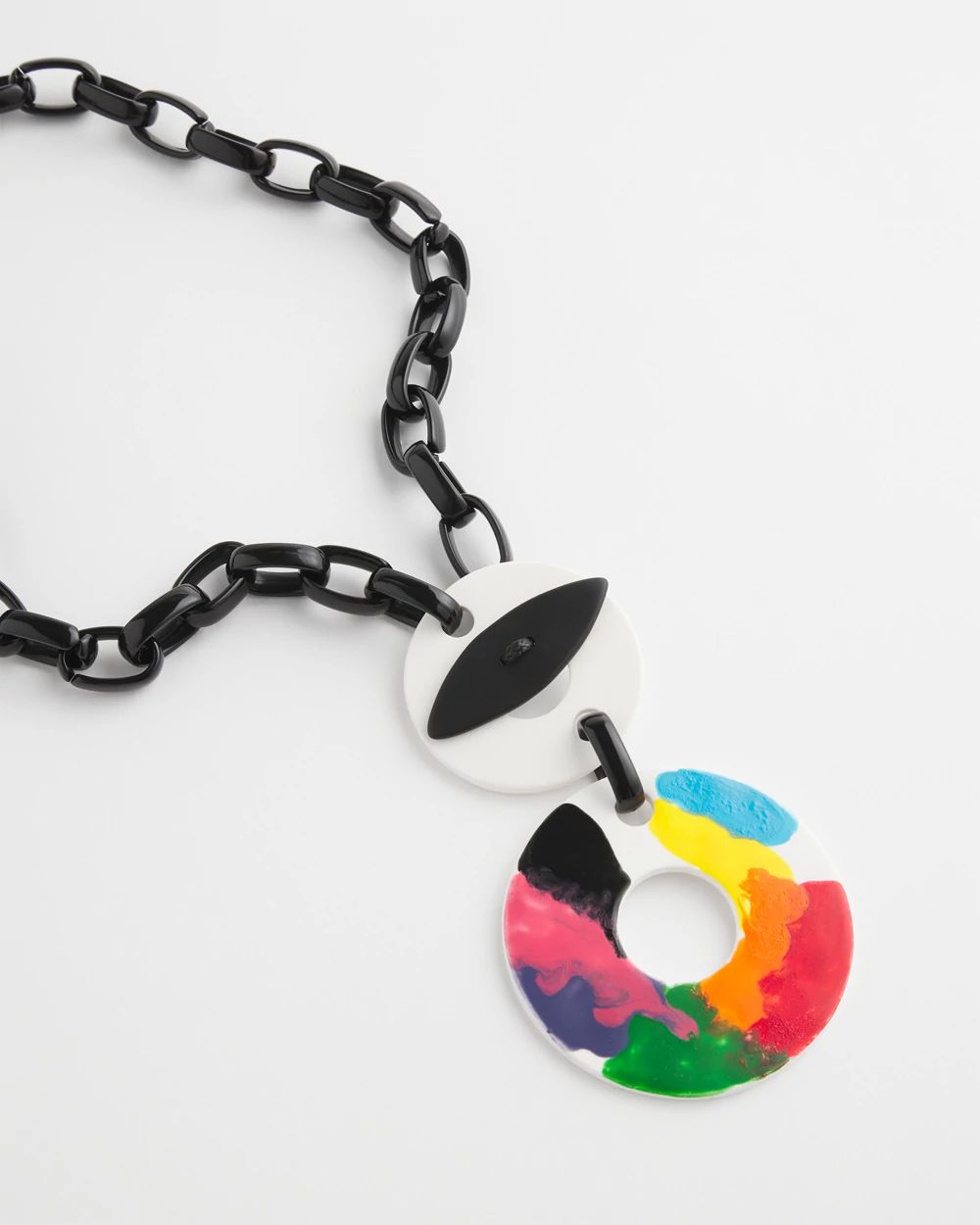 SYLCA® x Chico's Multi-Color Chain Toggle Necklace click to view larger image.