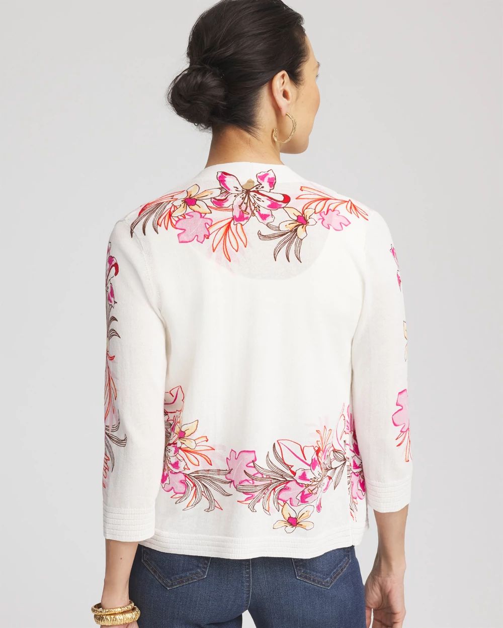 Summer Romance Floral Cardigan click to view larger image.