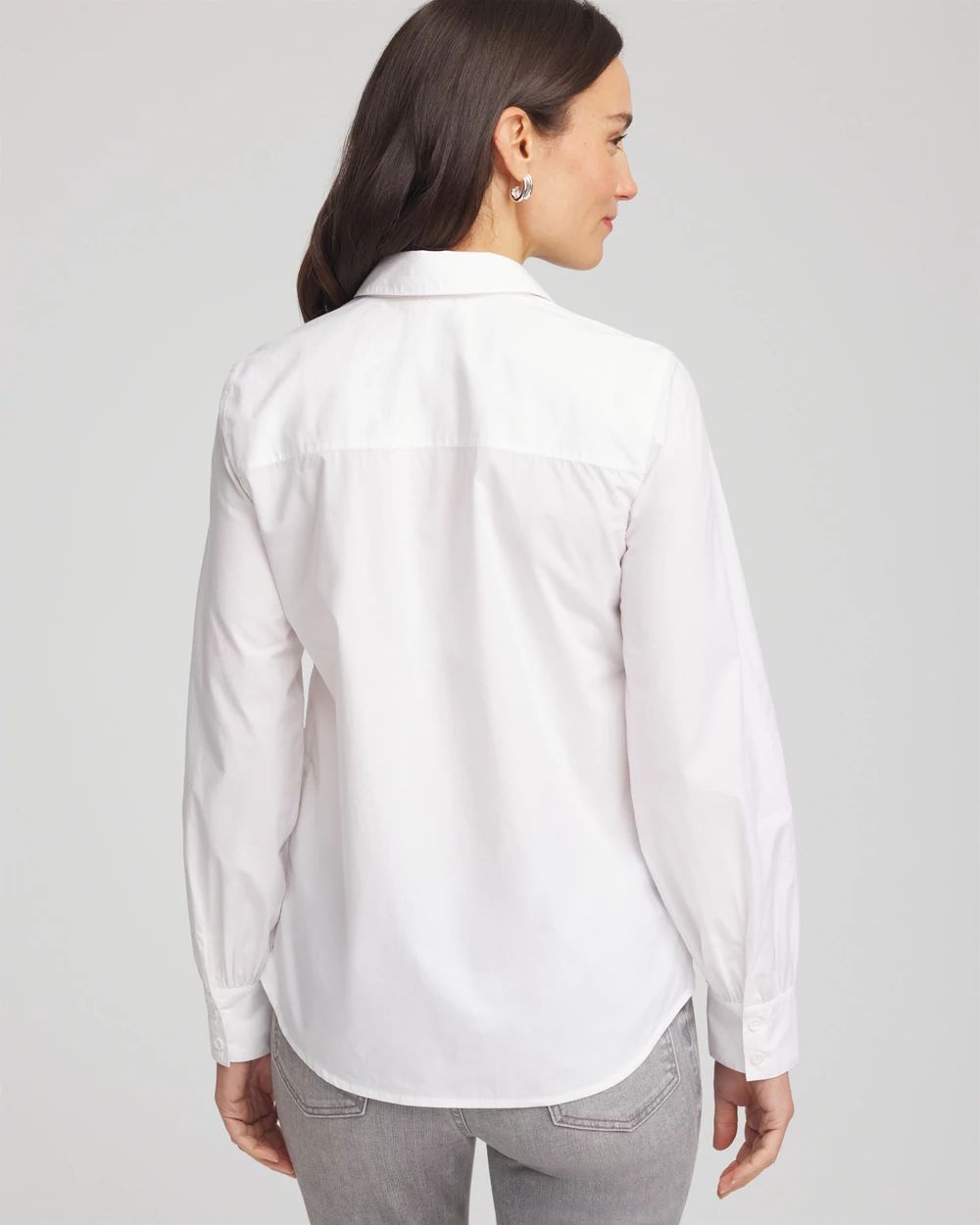 Jeweled Poplin Shirt