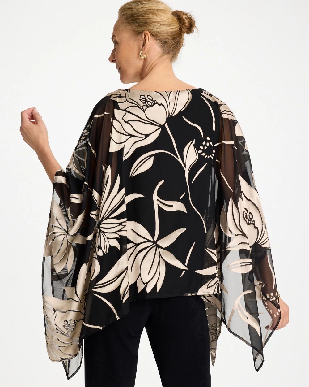 Travelers™ Burnout Floral Chiffon Top click to view larger image.