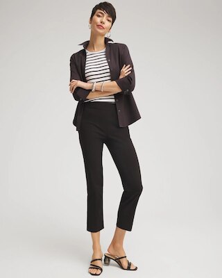 Brigitte™ Pull-On Slim Cropped Pants click to view larger image.