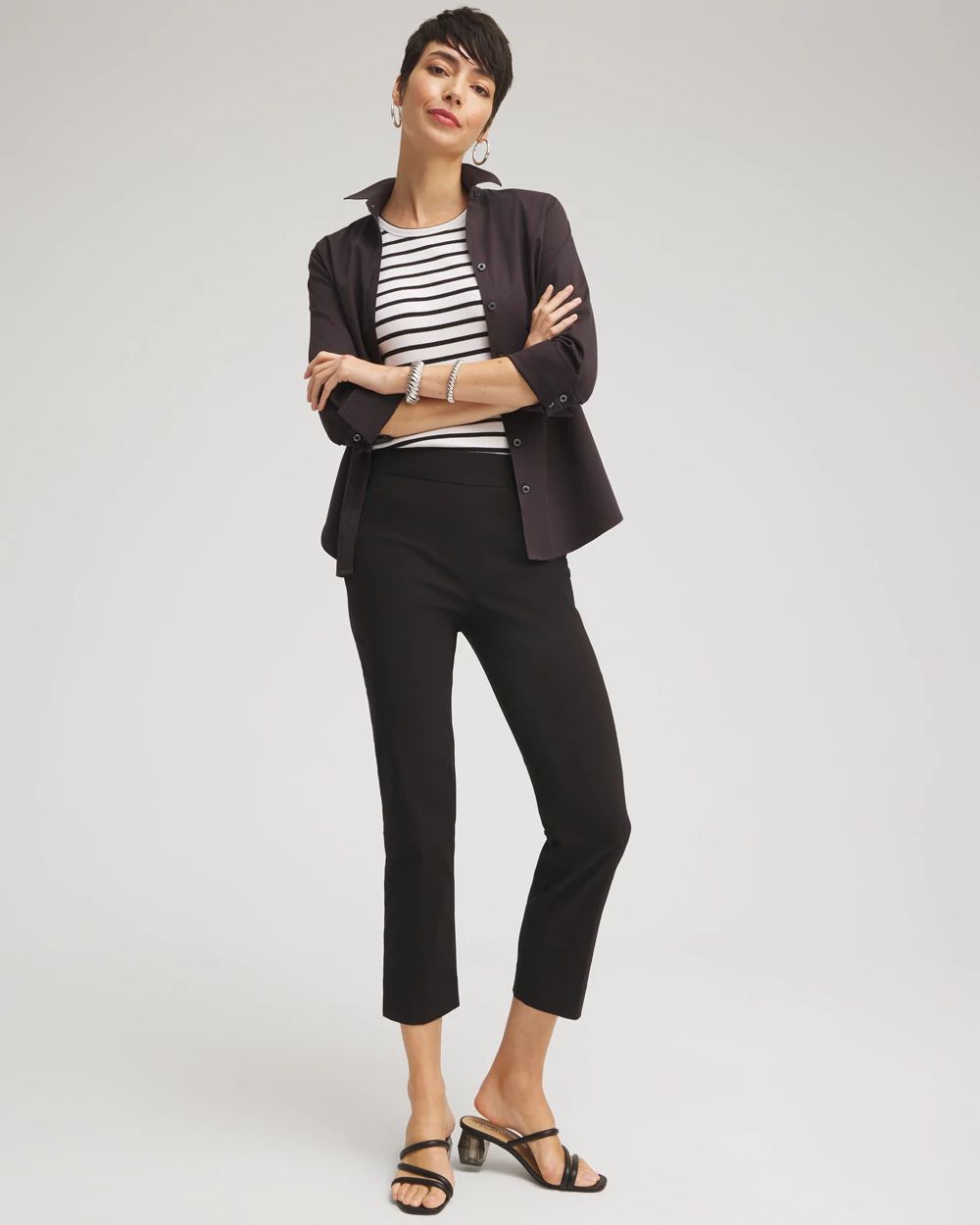 Petite Brigitte Slim Cropped Pants