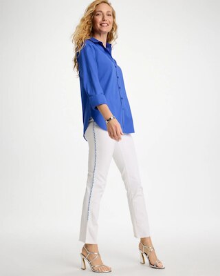 Girlfriend Roll Cuff Crop Jeans click to view larger image.