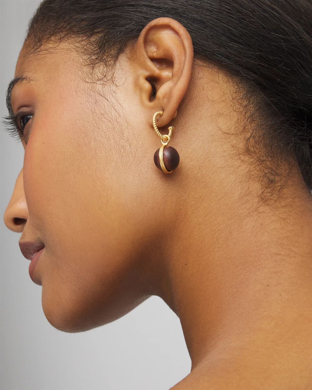 No Droop® Wood Bead Earrings