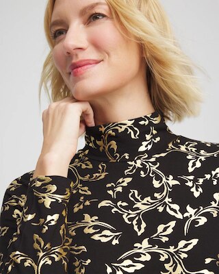 Touch of Cool™ Mockneck Layering Tee click to view larger image.