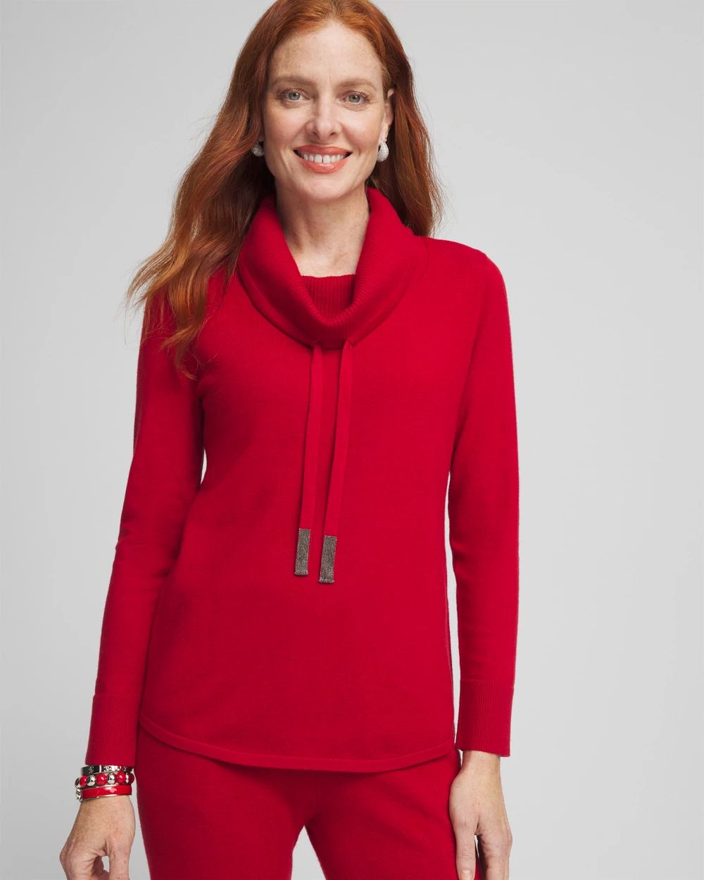 Zenergy Luxe® Cashmere Blend Cowl Sweater
