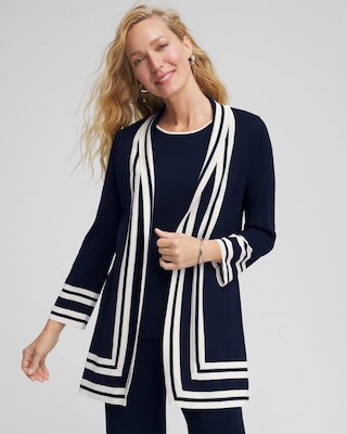 Travelers™ Contrast Border Cardigan