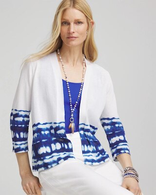 Tie-Dye Summer Romance Short Cardigan click to view larger image.