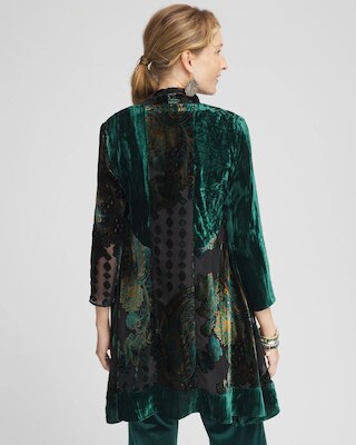 Travelers™ Collection Burnout Velvet Jacket click to view larger image.