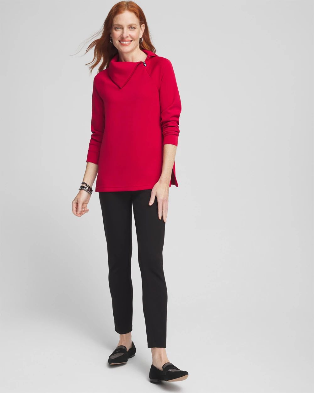 Zenergy® Scuba Zip Neck Tunic