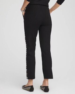 Zenergy® Luxe Cashmere Blend Embellished Ankle Pants click to view larger image.