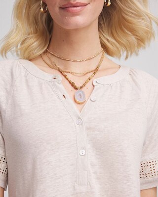 Convertible Agate Pendant Necklace click to view larger image.