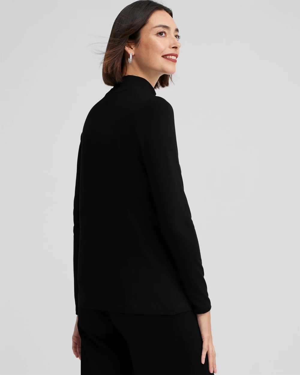 Touch of Cool™ Mockneck Layering Tee