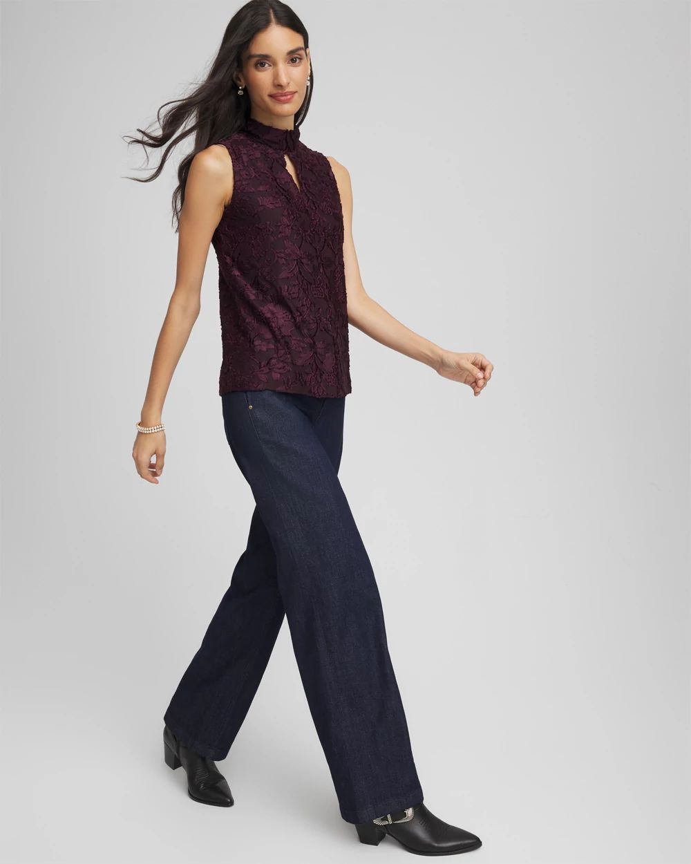 Burnout Mockneck Tank click to view larger image.