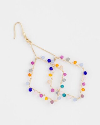 Diamond Shaped Linear Earrings click to view larger image.