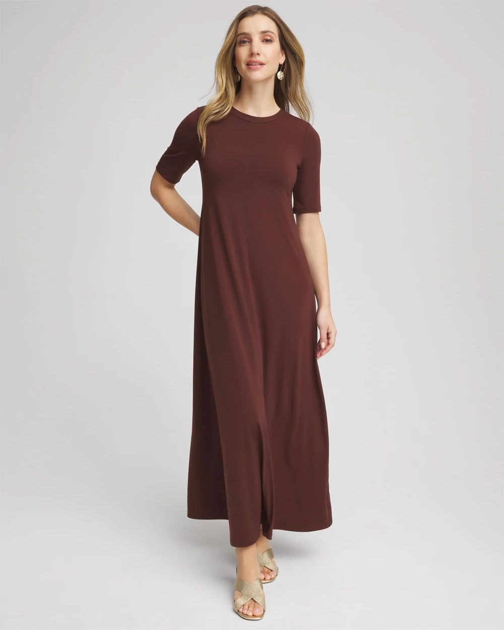 Petite Stretch-Jersey Maxi Dress