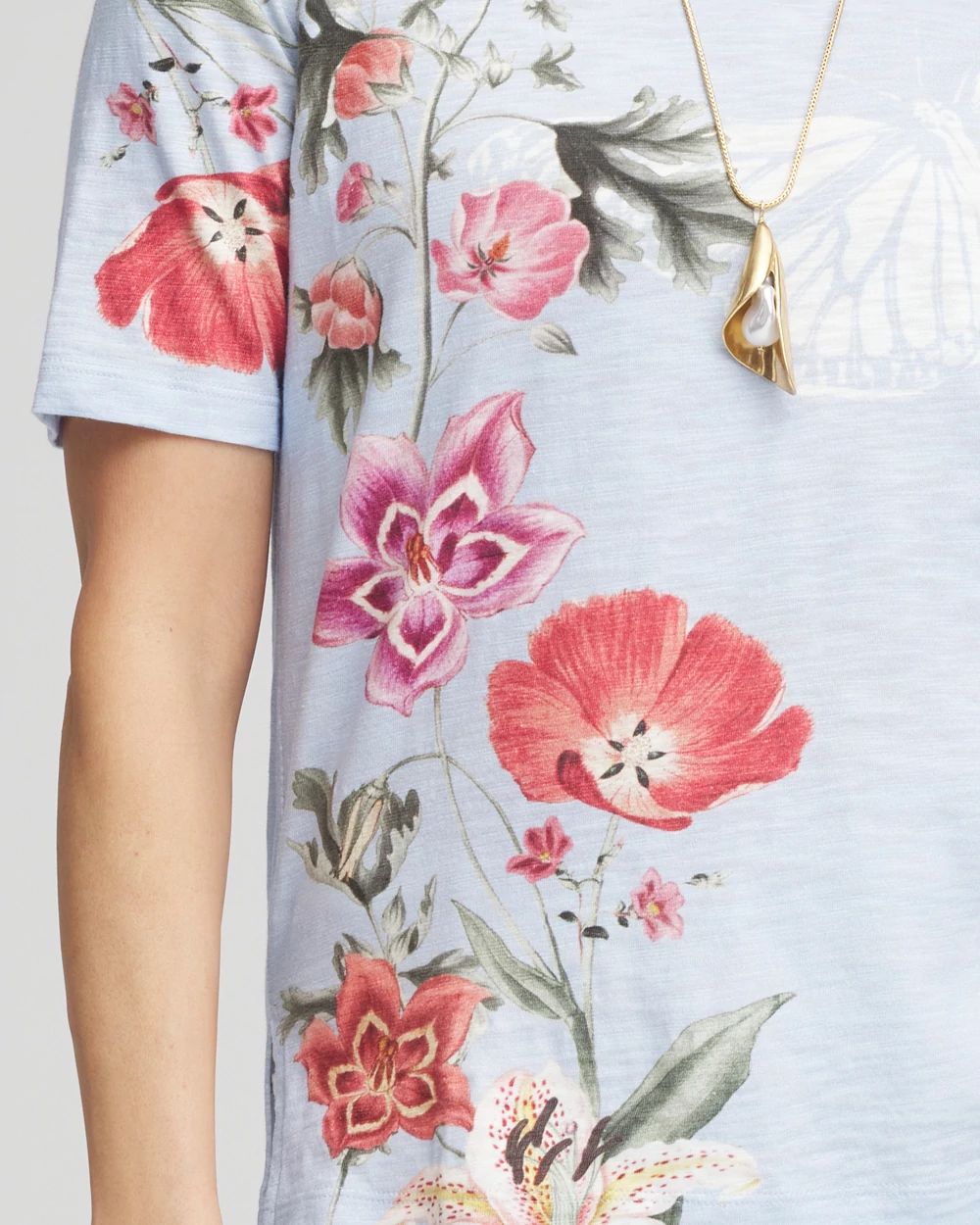 Garden Slub Scoop-Neck Tee